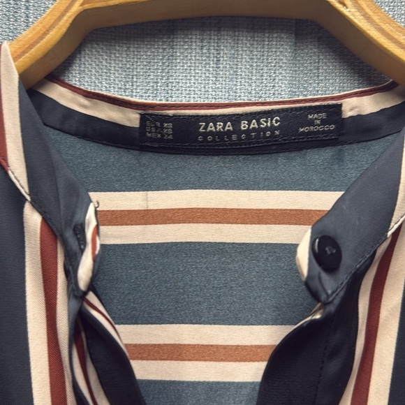 Zara long sleeve tie up dress size XS - Picture 4 of 10